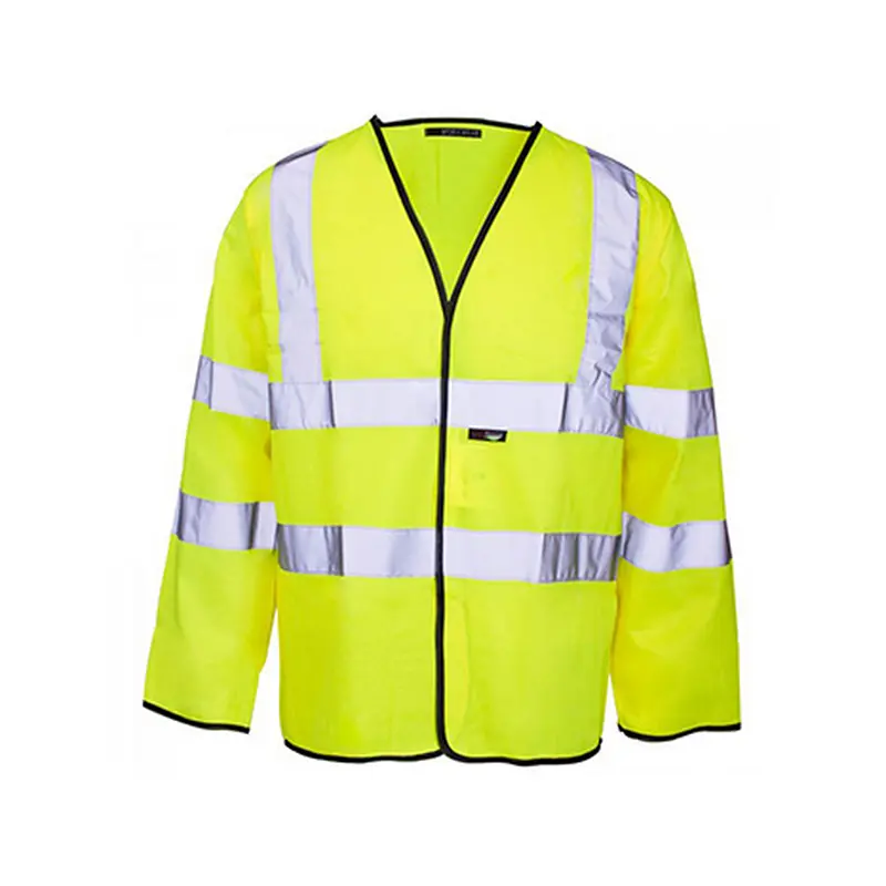 Hi-Vis Long Sleeve Velcro  Vest